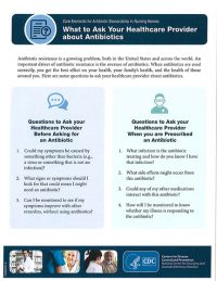 Ask Your healthcare provider about antibiotics